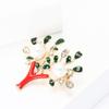 Creative Exquisite Alloy Enamel Branch Brooch Niche Design Women'S Suit Coat Corsage Jewelry Pin