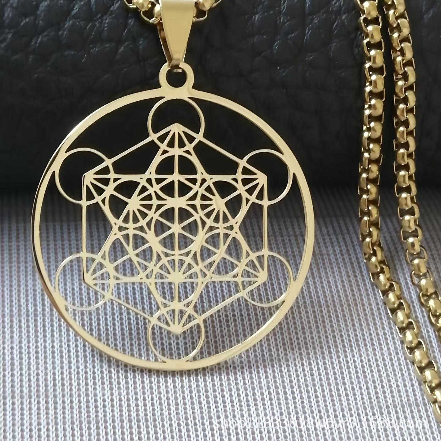 Новое высококачественное ожерелье полый кулон модная титановая сталь нержавеющая сталь персонализированная цепочка ювелирные изделия золотистый