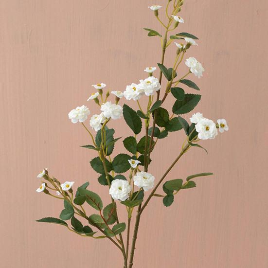 Artificial Flowers Fake Silk Ani Little Rose Realistic Fake Flowers Indoor Outdoor Decoration Wedding Garden Event Photography Prop