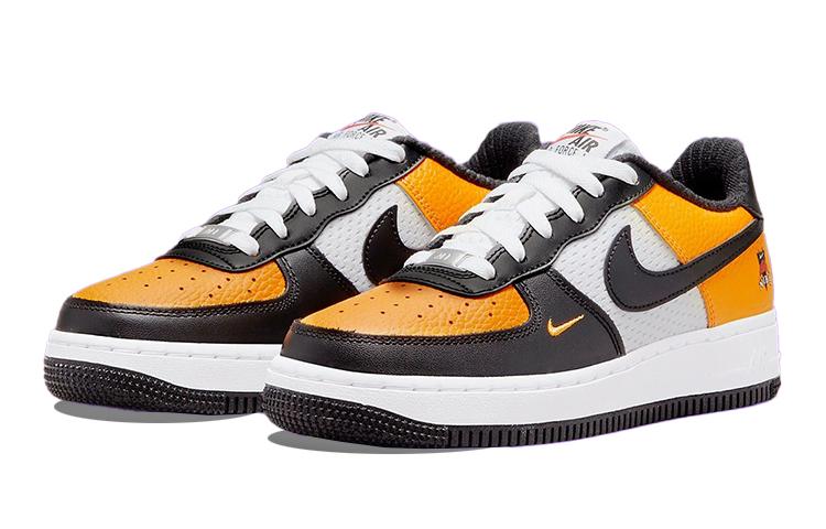Nike Air Force 1 Low Nero Oro Rete Jersey GS DQ7779-700