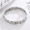 Bracelet Magnétique Feuille pour Femme Feuille Brossée Personnalité Créative Bracelet Généreux
