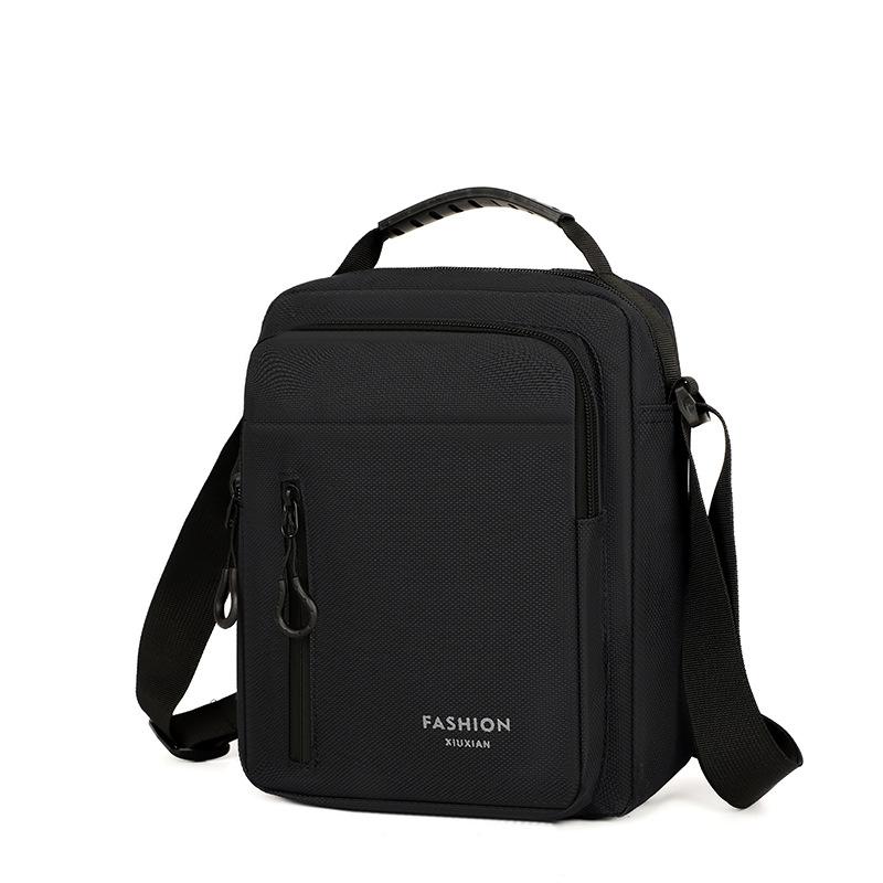 Solid Color Shoulder Bag Commuter Men's Bag Change Mobile Phone Crossbody Bag