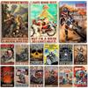Artisian Riding Metal Plate Motorcycle Tin Sign Motorbike Decorative Poster Wall Decor Garage Bar Pub Club Hotel Cafe Kitchen