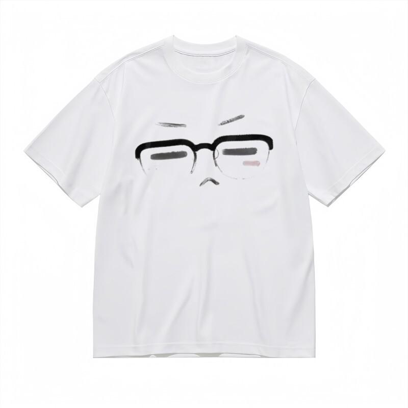 

Men s Trend Breathable Classic T-Shirt Minimalist Emotive Eyes Covered Design XL