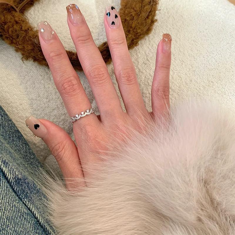 Stylish Geometric Open Ring With Dazzling Zircon Stone And Elegant Pearl For Women