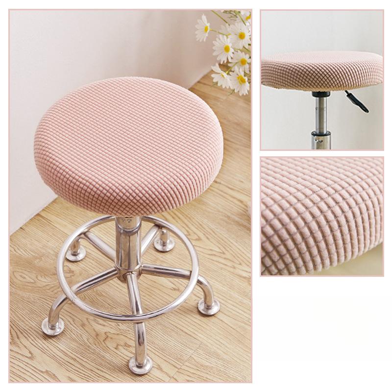 1PC Elastic Removable Soft Anti-dirty Washable Home Decor Round Chair Cover Seat Covers
