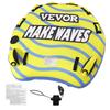 Towable Tube for Boating, 1-3 Riders Inflatable Towable Tube with Bumper Fins, 510 Lbs Water Sport Towable Tubes for Boats To Pull, Full Nylon Cover,