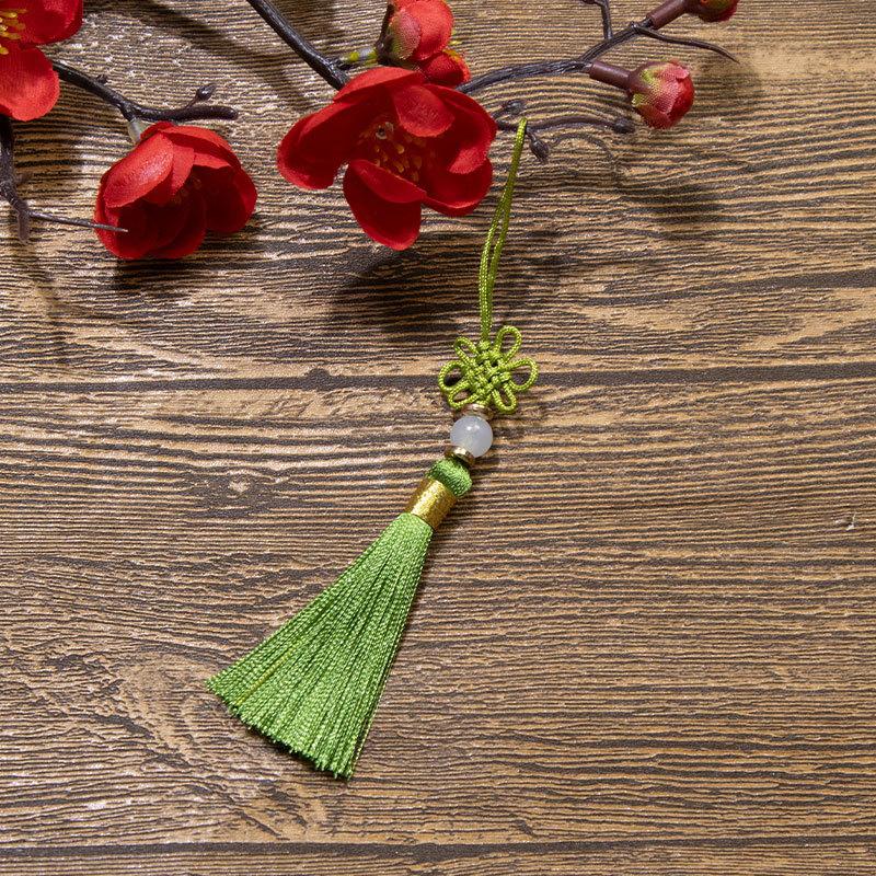 Čínský uzel Třásně Třásně Polyesterové Třásně Národní styl DIY Závěsná Třásně Záložka USB Disk Sáček Sáček Příslušenství