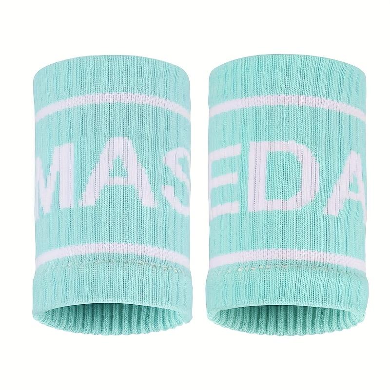 

1 Pair Elastic Sport Wristband Basketball Volleyball Wrist Guard Golf Tennis Sweatband Wrist Band Fashion Colorful Wrist Support зелений