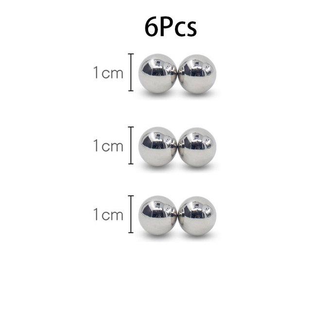 New 10mm Nipple Clamps Powerful Magnetic Orbs Clitoris Stimulate BDSM Bondage Set Adult Erotic Accessories Sex Toys For Woman Couple