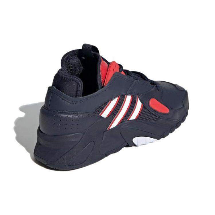 Adidas Originals Streetball Leather Sports Comfortable Slip-Resistant Durable Mid-Top Lifestyle Casual Shoes Men Casual Shoes Blue Red FY7995