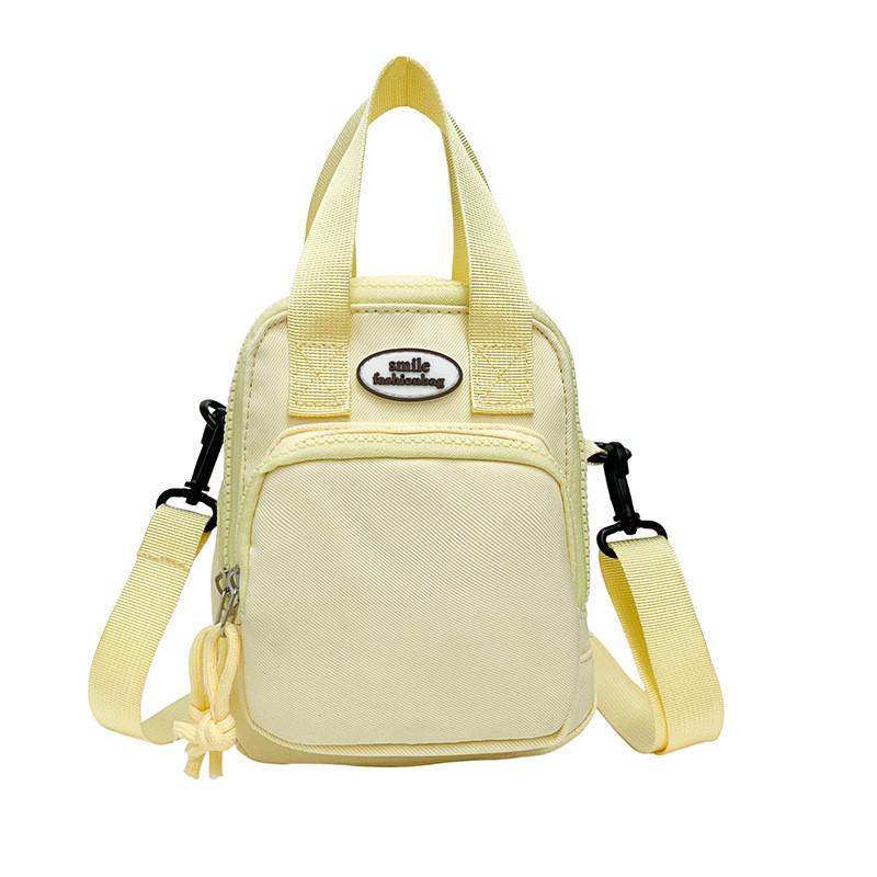 Nylon Girls Cute Crossbody Bag With Zipper Closure For Daily Use