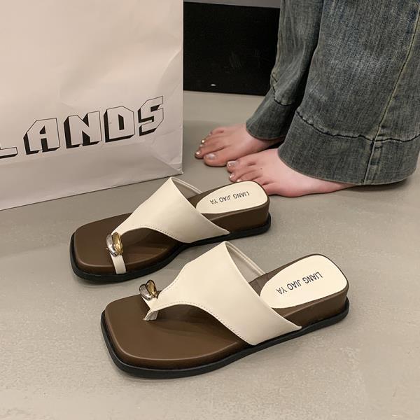 Fashion Shoes For Girls Womens Slippers Outdoor Platform Rubber Flip Flops Pantofle Slides Lady Hawaiian Soft 2025 Casual Leisure