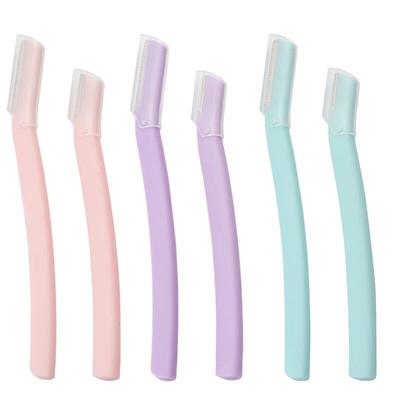 6 peças Ferramentas de Raspador de Sobrancelha de Segurança para Iniciantes Aparador de Pelos Faca para Sobrancelha Conjunto Aço Inoxidável Navalha de Sobrancelha Ferramentas de Beleza
