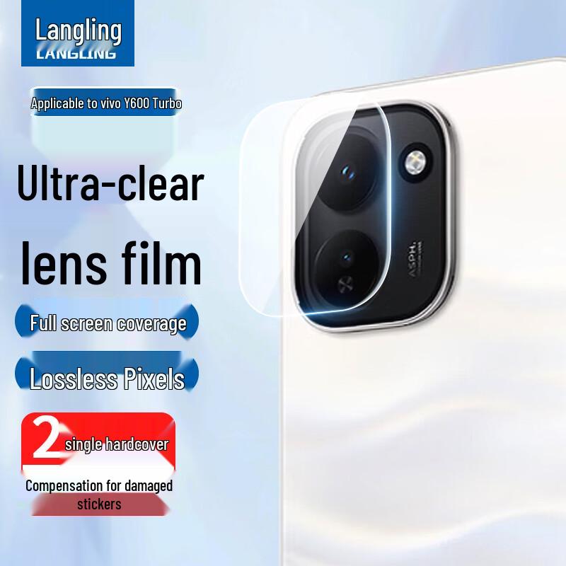Langling Tempered Glass Lens Protector for vivo Y600 Turbo (2-Pack) vivo Y600 Turbo
