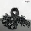 200 X Anhängeetiketten, Kleideretiketten, Druckknöpfe, Tragbare Schlaufenhakenbänder für Geschenke