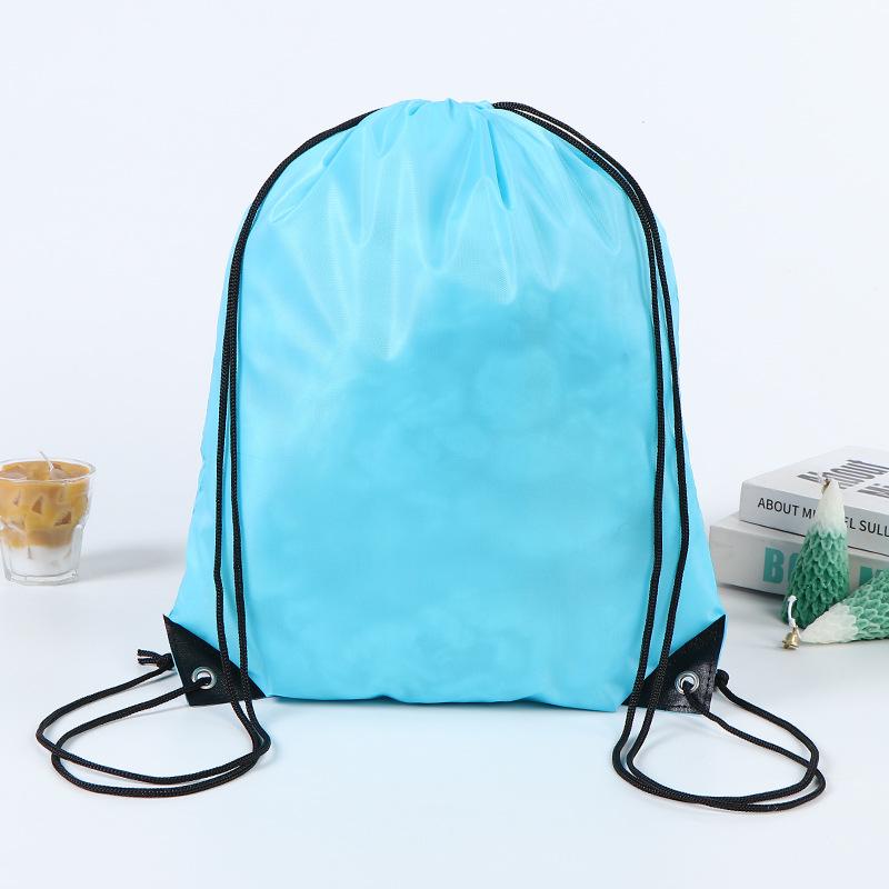 Waterproof Polyester Drawstring Backpack for Marathon Events