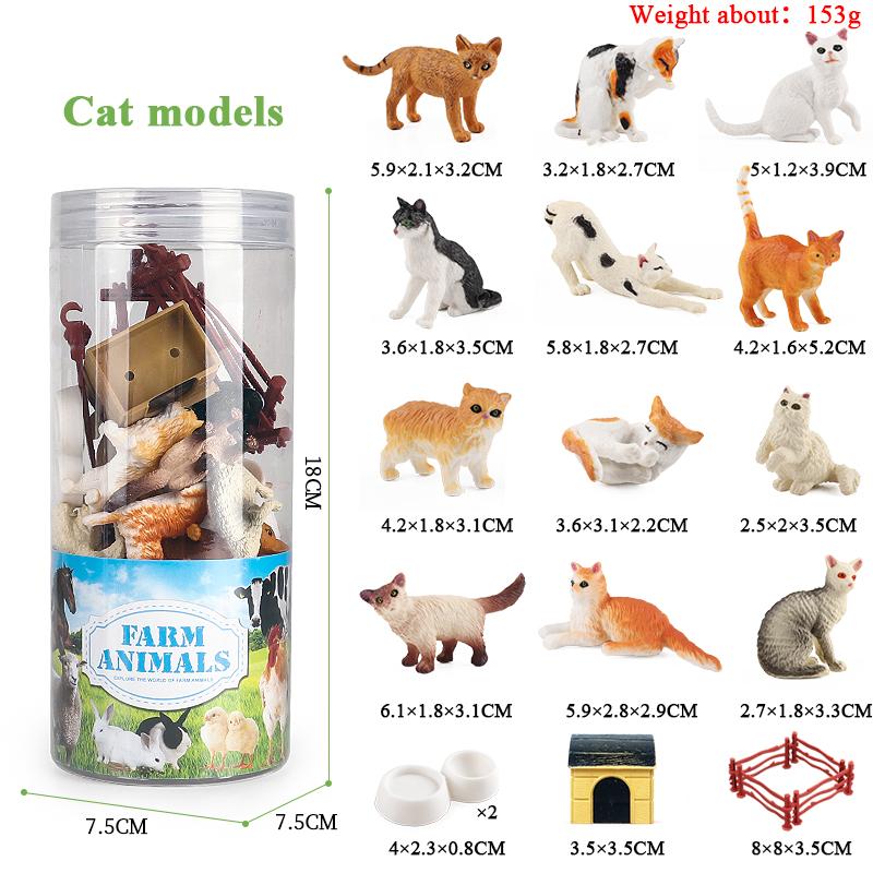 Oenux Miniature Animals Set Wild Sealife Farm Dinosaur Brinquedo Figurine Model Action Figures Zoo Cute Education Kids Toy Gift
