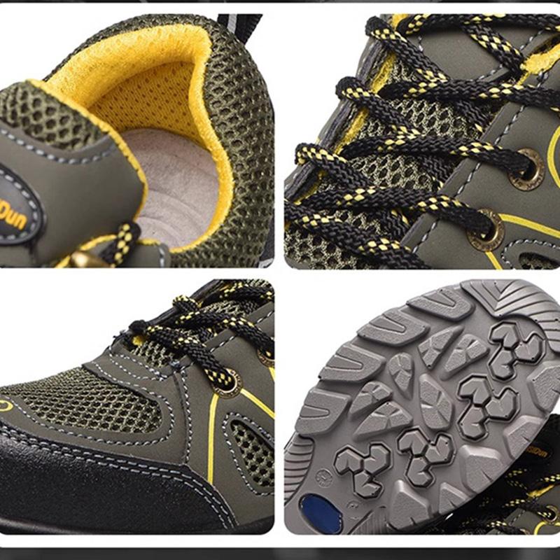 Oulylan Anti-Puncture Protection Boot Summer Steel Toe Labor Footwear Male Anti Odor Breathable Safety Shoes For Outdoor Workers