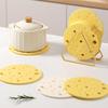 1/2pcs Heat-resistant Mat Cheese Shape Non-Slip Table Mat Anti-scald Cup and Bowl Mat Oil-resistant for Sideboard Kitchen Bar