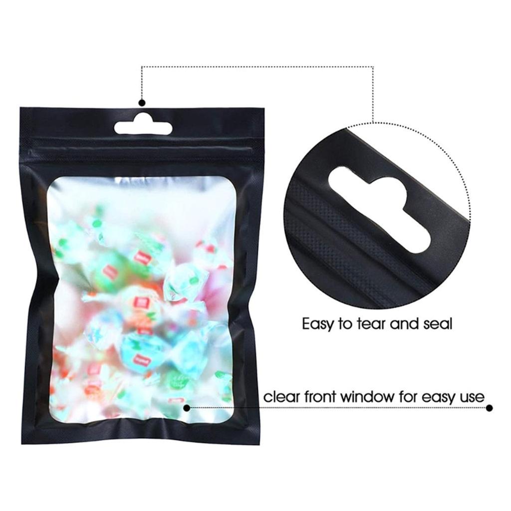 100Pcs Clear Plastic Sealable Bags for Jewelry Moisture Resistant Storage Solution Small Item Organization Pouches