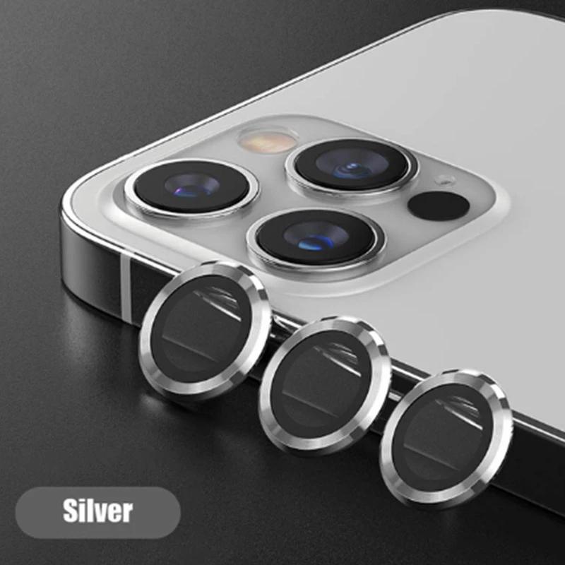Camera Lens Protector Metal Lens Ring Case Glass For IPhone 15 Plus 15Pro Max 15 Pro 14 13 12 11 Lens Glass Cover
