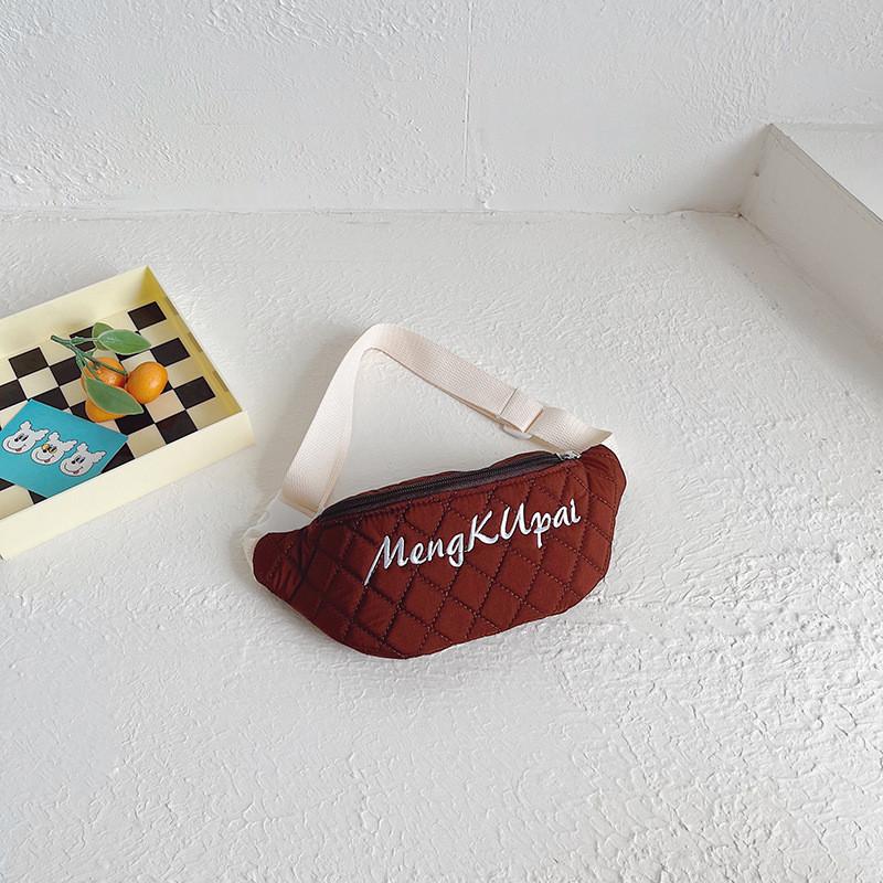 Trendy And Stylish Kids Canvas Waist Bag For Boys And Girls With Alphabet Design In Modern Colors