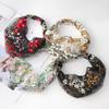 Embroidered Mesh Wide Headband With Exquisite Floral Embroidery And Soft Breathable Fabric Perfect For Bridal Events Daily Wear
