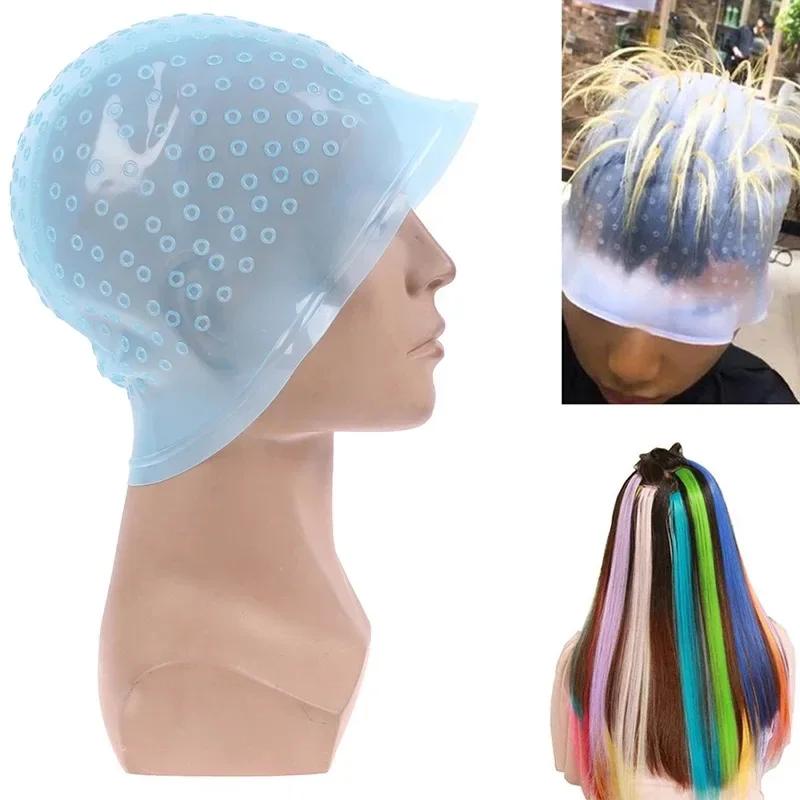 Reusable Hair Color Coloring Highlighting Dye Cap for Hair Extension Styling Tools Barber Beauty Professional Hair Salon Styling