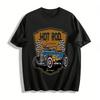 Vintage Hot Rod Custom Garage Graphic Tee Classic Car Lover Casual Top Pure Cotton T-shirt