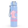 1PC Lets Go Girls Pink Quote Print 750ml Color Plastic Sports Water Bottle Leakproof Flip Straw Lid Suitable for Sports Office Home Use