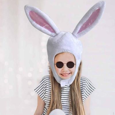 Easter Bunny Hat Funny Animal Headdress for Dress Up Kids Adults Pub Masquerade