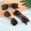 Retro Women Bamboo Sunglasses Wooden Glasses Fashion Men Square Eyewear Shades UV Protection Eyeglasses Feminino Brand Designer