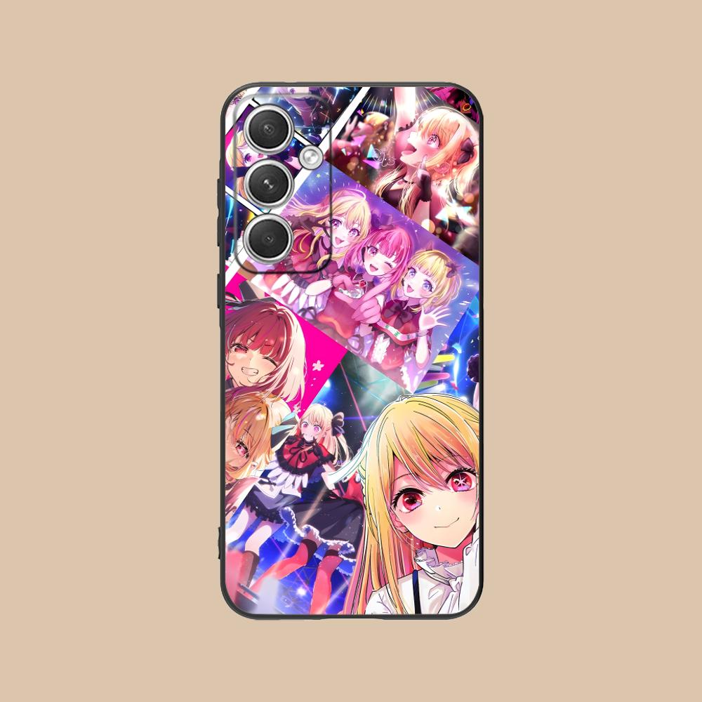 Oshi no ko B-Komachi Phone Case for Samsung Galaxy S25 S24 S23 S22 S21 S20 Note20 Plus FE Ultra Colour Protective Cover Pretty