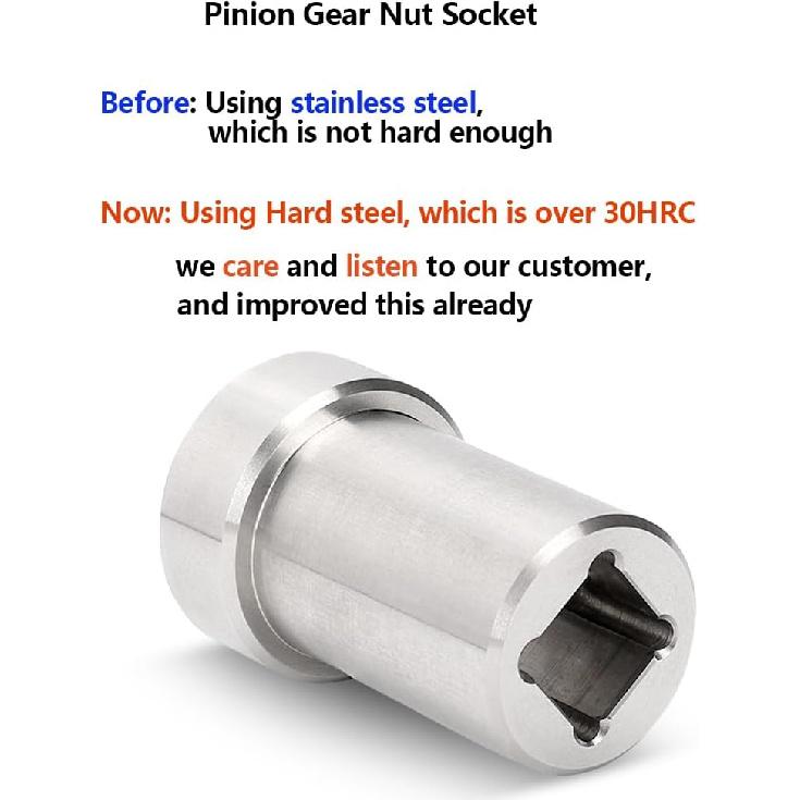 Pinion Nut Socket Pinion Gear Nut Installer for Harley Davidson Big Twin Evo1954-1992