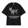 I Have Been Contaminated with Interesting Cat Memory Shirts Womens Humorous Fashion Casual Tshirtslarge Short Sleeved T-shirts