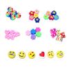 Soft Pottery Pieces Beaded Diy Mobile Phone Chain Accessories Loose Beads Smiley Face Letters Animal Fruit Mixed Soft Pottery