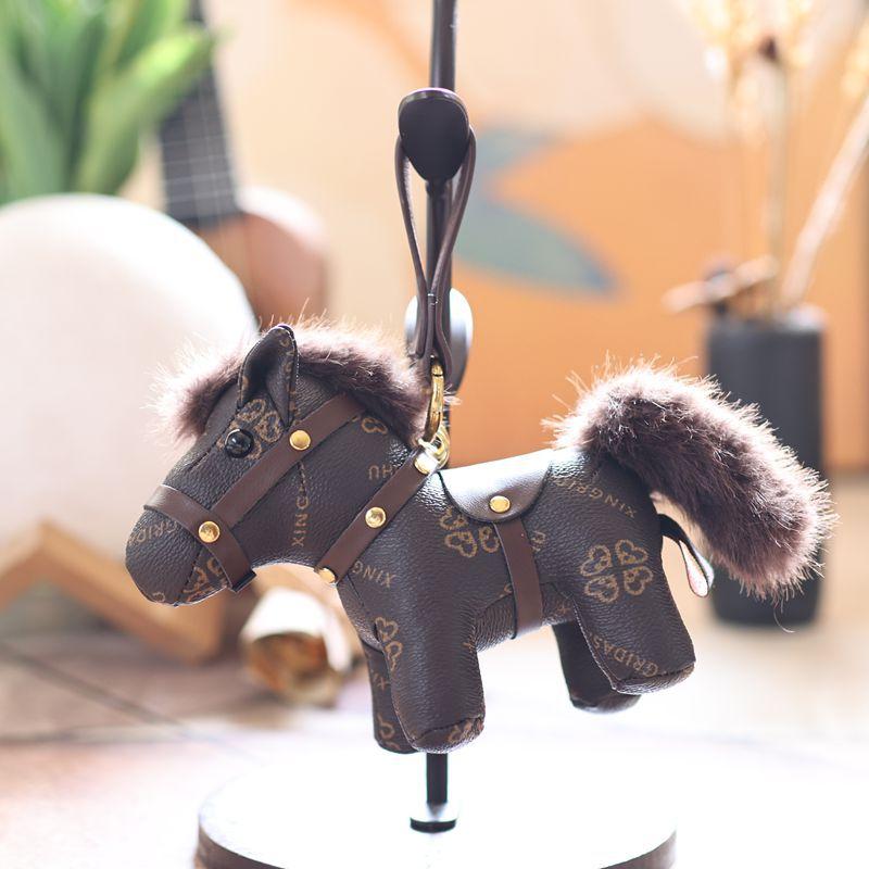 

Шкіряний Мультяшний Підвіска-Брелок-Шарм Поні Для Жінок Чоловіків Підвіска для Сумки Креативний Щасливий Кінський Брелок Аксесуари