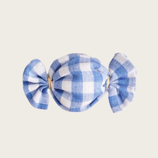 Plaid Candy Shape Cat Toy with Natural Catnip Self-Play Kitten Kick Toy Interactive