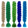 41 Inch 165g Ultra Long Jumbo Braid Hair Synthetic Colorful Braiding Hair Extensions for African Braids Women DIY Hairstyle