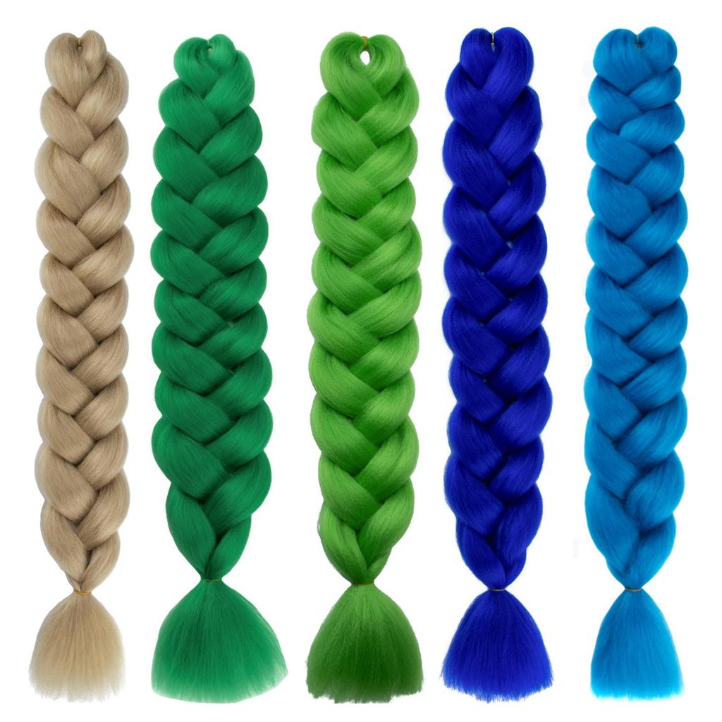 41 Inch 165g Ultra Long Jumbo Braid Hair Synthetic Colorful Braiding Hair Extensions for African Braids Women DIY Hairstyle