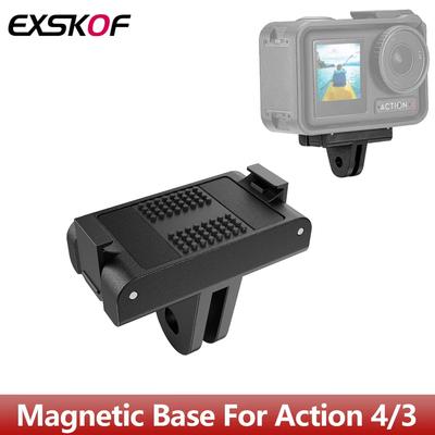 Magnetischer Schnellverschluss-Adapterhalterung für DJI Osmo Action 4 / 3 Schnellwechselhalterung Basis Anti-Rutsch-Silikonoberfläche