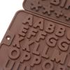 6 Pcs Silicone Letter Mold Reusable Number Chocolate Molds for Birthday Cake Decorations Party