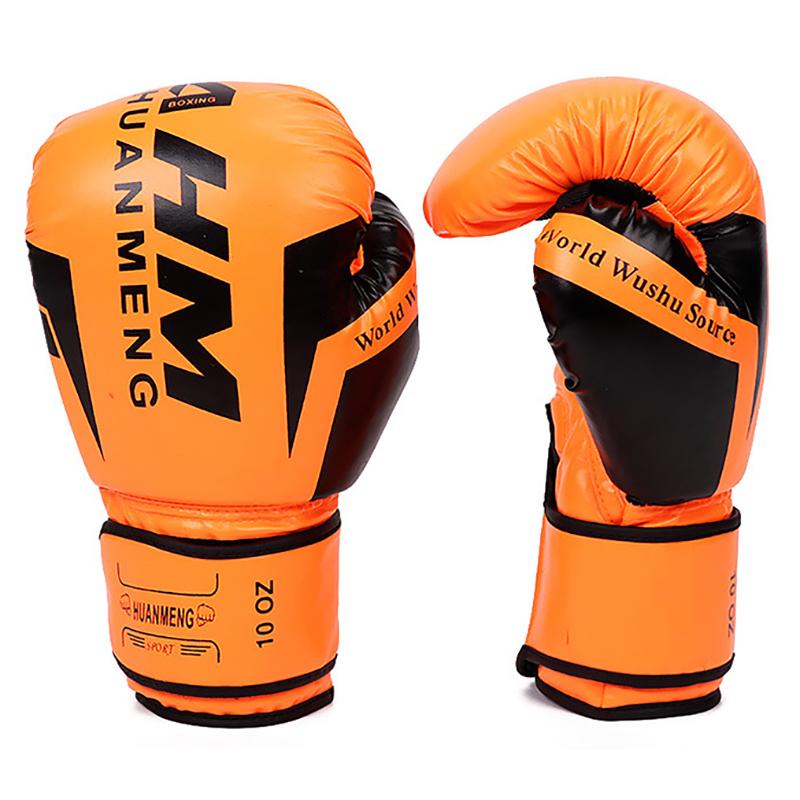 1 Pair Boxing Gloves Adults Women Men Boxing Sanda Gloves Unisex Boxing Training Exercise Leather Gloves Sports Protection Mitts