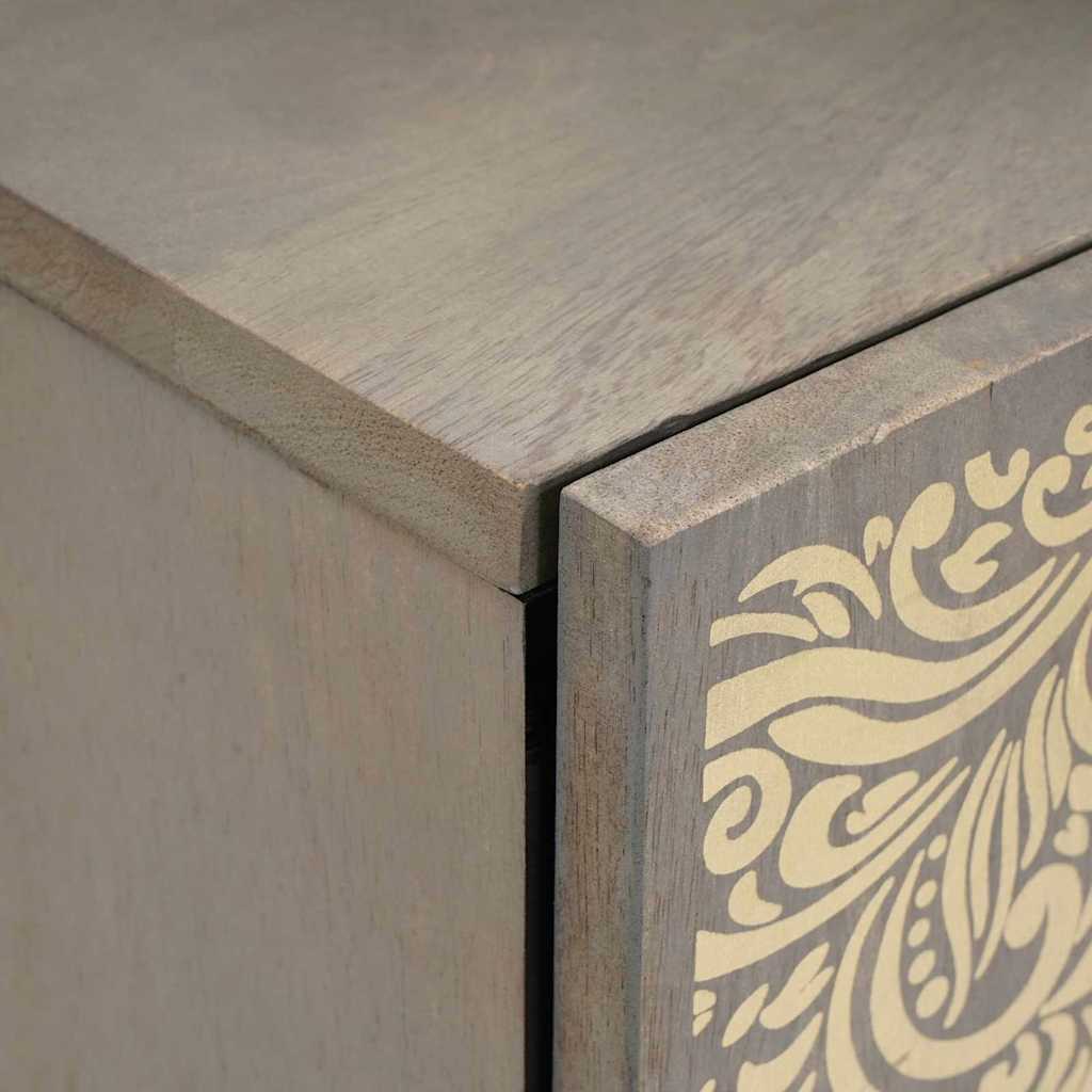 Wall Mounted Wall Cabinet Grey 38 x 33 x 48 cm Solid Mango Wood