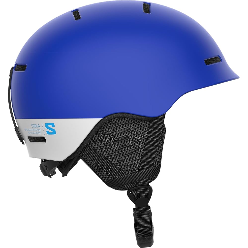 Salomon ORKA Kids Ski and Snowboard Helmet Race Blue L47304100