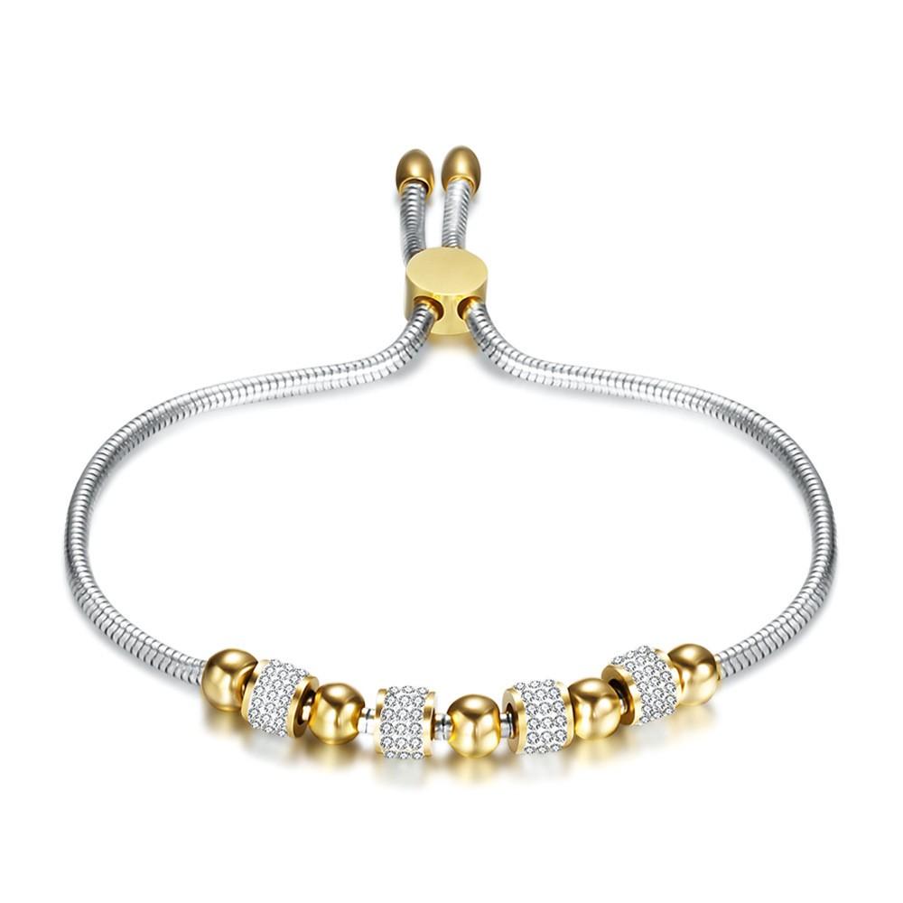 Rhinestone Butterfly Peach  Bracelet