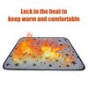 Self Warming Pet Mat Star Pattern Thermal Cat Mat Dog Crate Pad with Anti Slip Backing Washable Warm Pee Pad for Indoor Dogs Cats Couch Floor Use