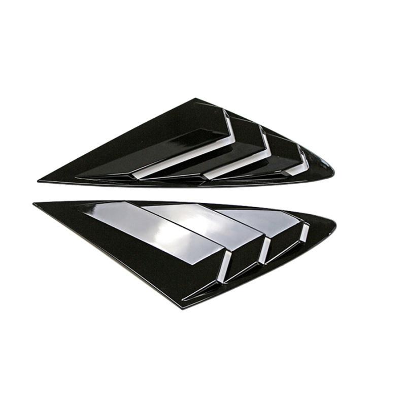 Rear Side Window Quarter Louver Cover Glossy Black For Hyundai Sonata 2020-2023