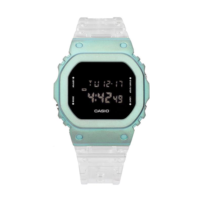 CASIO Customized watch modified series dream watch transparent strap ice tough small square DW-5600SKE-7A (Team788-modif Qing